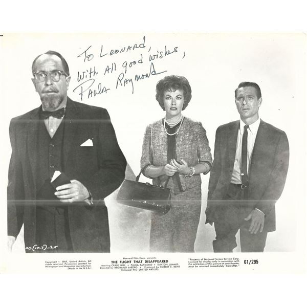 The Flight That Disappeared Paula Raymond Signed Movie Photo