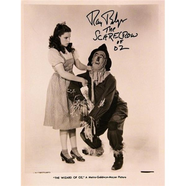 The Wizard Of Oz Ray Bolger signed promo photo