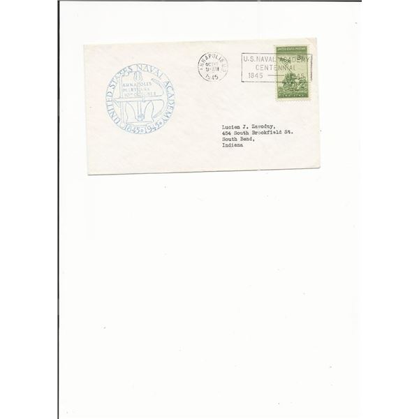 U.S. Naval Academy Centennial - First Day Cover - Annapolis, MD - 1945
