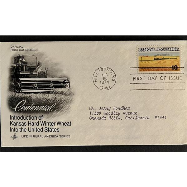 Kansas Hard Winter Wheat First Day Cover