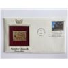 Image 1 : Prehistoric Animals Brontosaurus Gold Stamp Replica First Day Cover
