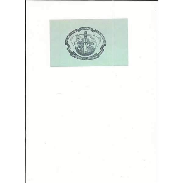 U.S.S. Andrew Jackson - First Day Cover