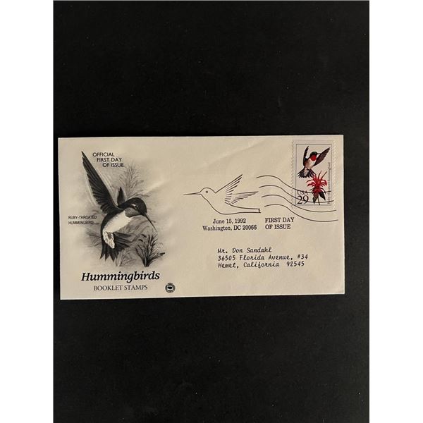 Hummingbirds First Day Cover