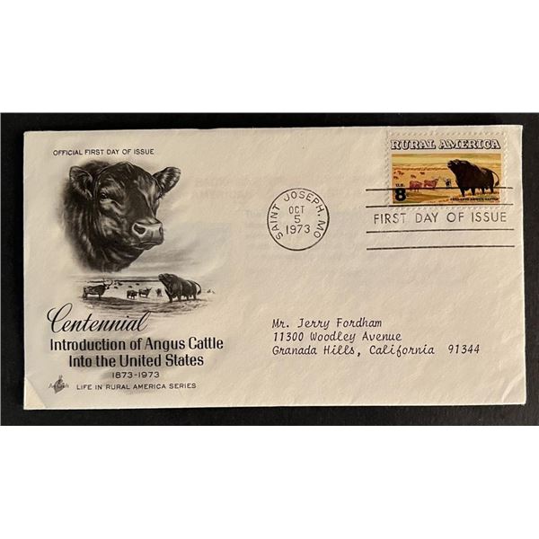 Introduction of Angus Cattle First Day Cover