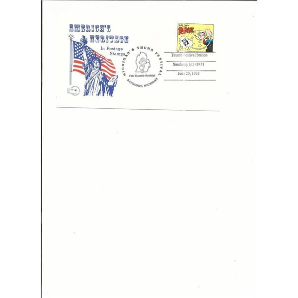 Michigan's Thumb Festival - First Day Cover - 1996