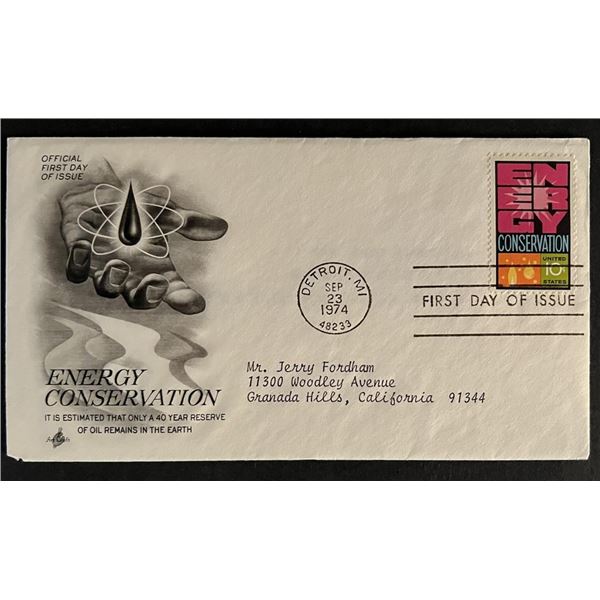 Energy Conservation First Day Cover