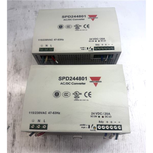 (2) Carlo Gavazzi #SPD244801 Power Supplies