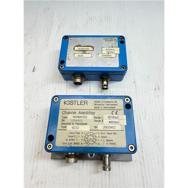 Lot of (2) Kistler #5039A332 Charge Amplifiers