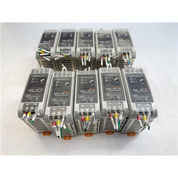 Lot of (10) Autonics #SPB-120-24 Power Supplies