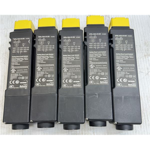 (5) Autonics #SFDL-S6A-61/2K Safety Door Lock Switches