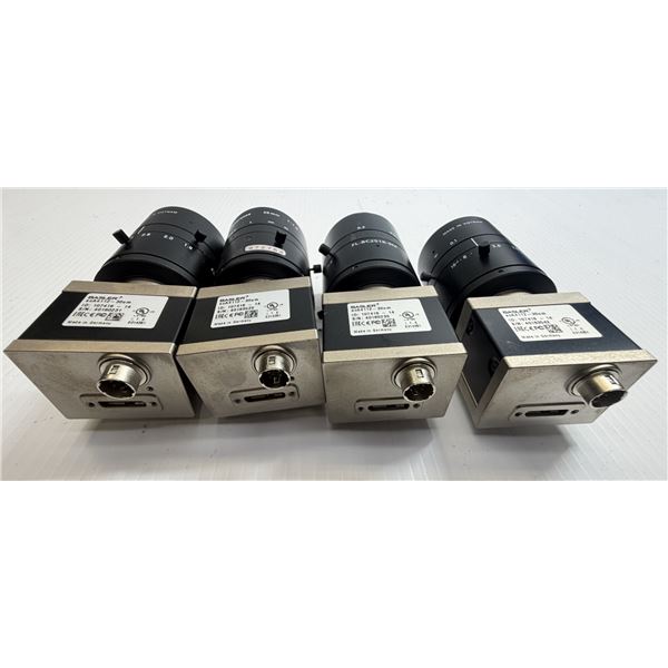 Lot of (4) Basler #acA4112-30um Cameras w/Lens