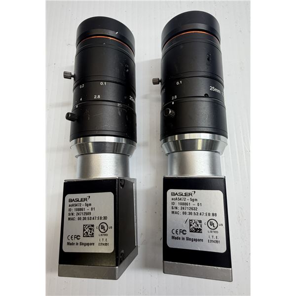 (2) Basler #acA5472-5gm / #108861-01 Cameras