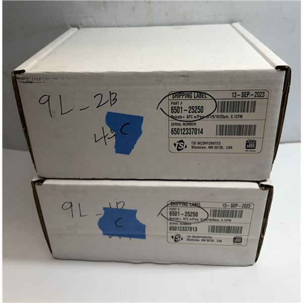 (2) TSI / AeroTrak + 6501 #6501-25250 Remote Particle Counters
