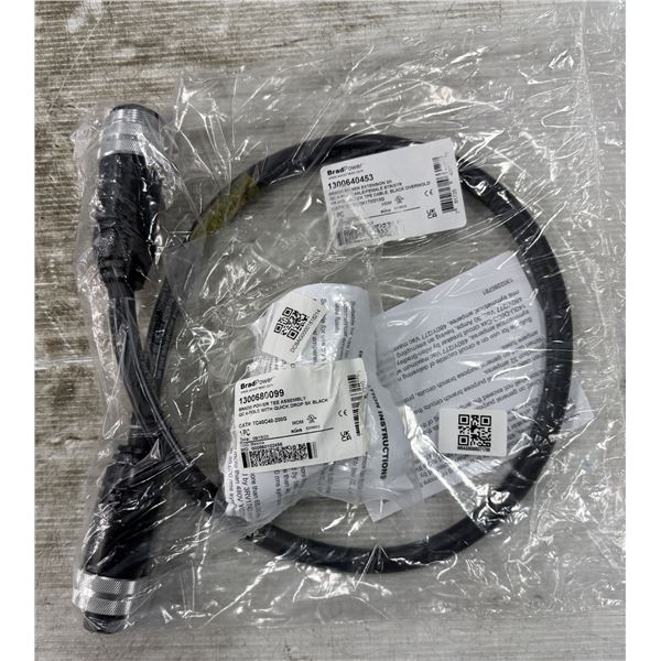 Brad Power #1300640453/CC4030K17M010G Cable w/#1300680099/TC40C40-200G Tee Assembly