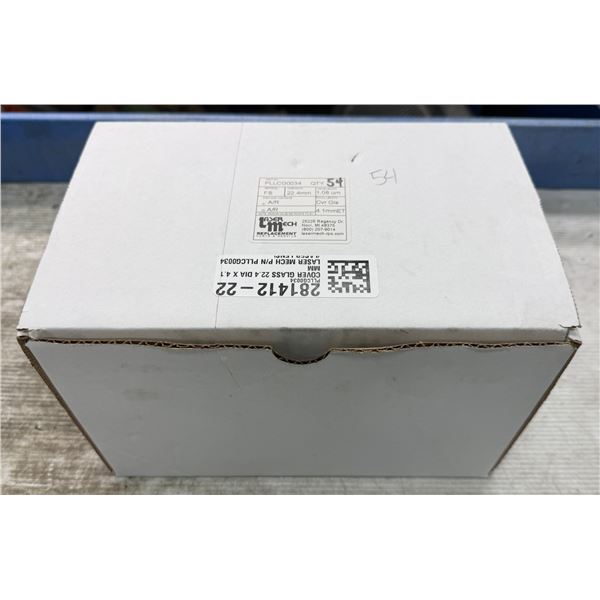 Lot of (54) Laser Mech #PLLCG0034 1.08UM 22.4MMX4.1MM Protective Cover Glas