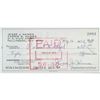 Image 1 : St. Louis Cardinals Jesse Haines Signed Cancelled Check JSA Authenticated