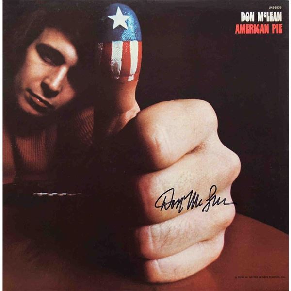 Don McLean signed American Pie album
