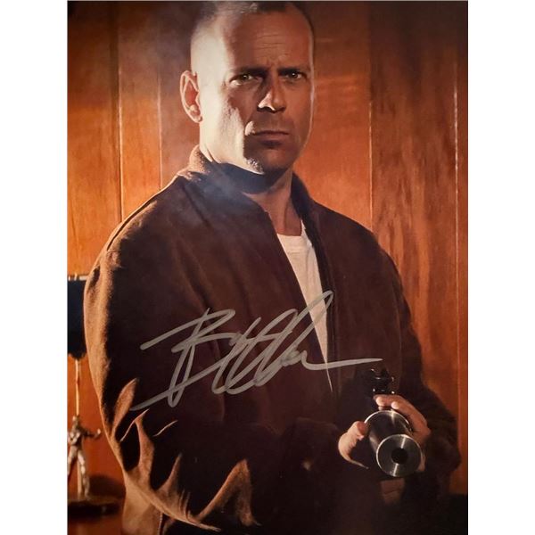 Pulp Fiction Bruce Willis signed photo