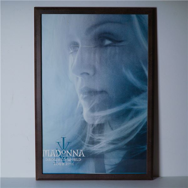 Madonna Drowned World Tour 2001 Framed Promotional Poster