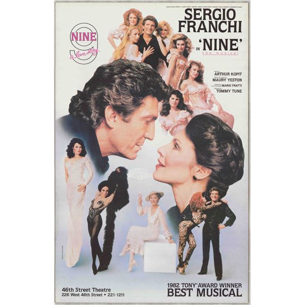 Nine the Musical, Original Theatre Board, Starring Sergio Franchi