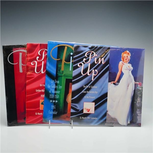 4pc Avalanche Publishing Vintage Style Pin Up Calendars