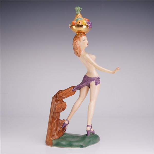 Mid-Century Porcelain Exotic Tropical Pin-Up Figurine, Clara