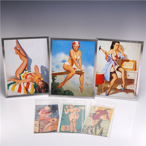 Six Pin-Up Offset Lithographs After Gil Elvgren