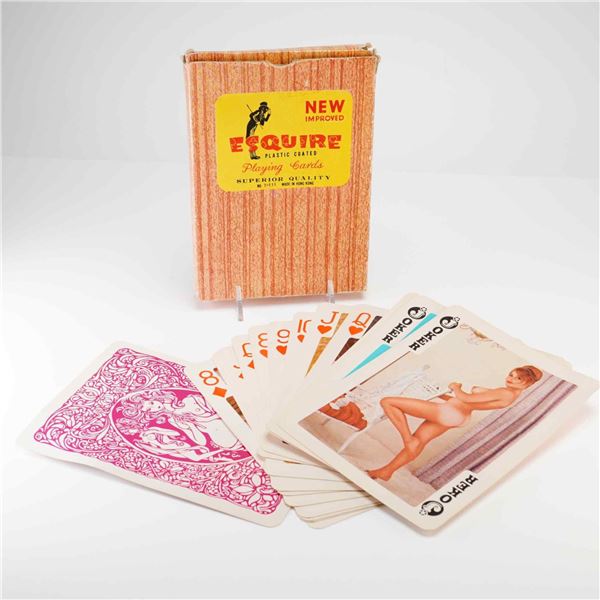 1960s Esquire Jumbo Risque Erotic Playing Cards Made in Hong Kong
