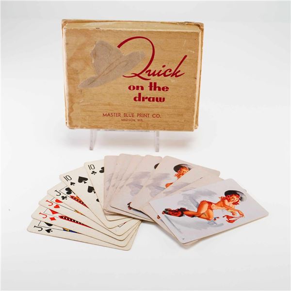Bill Medcalf Quick on the Draw Pin-Up Playing Card Double Deck