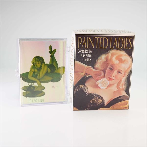 2 Boxes Painted Ladies Erotica Collectors Card Grouping by Max Allan Collins
