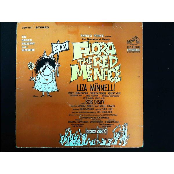 Original Broadway Cast Recording Flora The Red Menace Liza Minnelli 1965 LP