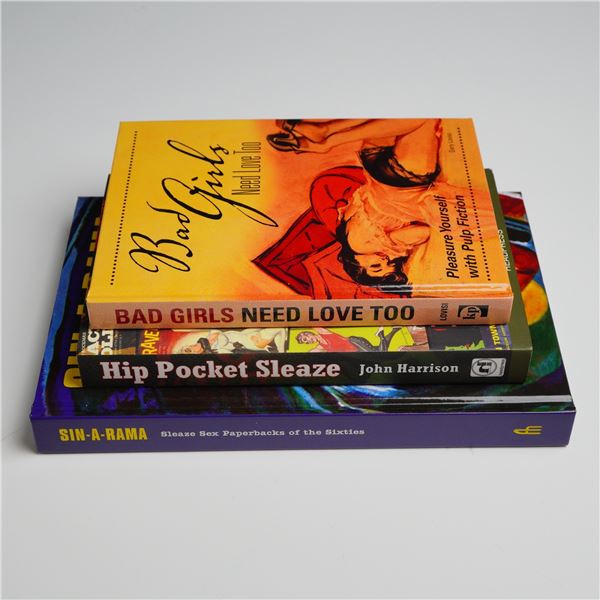 Three Lovisi, Harrison, and Burton Volumes on Vintage Pulp Fiction and Sleaze Paperbacks