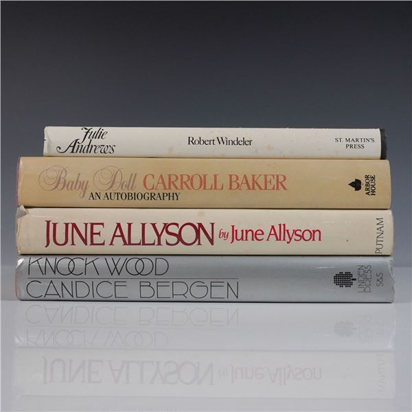 4 Hollywood Biographies Hardcover Books