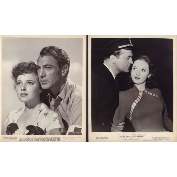 10pc Black and White Movie Star Photos c. 1940