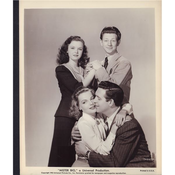 10pc Black and White Movie Star Publicity Photographs c. 1940