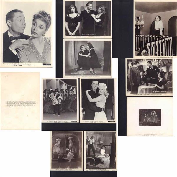 10pc Black and White Movie Star Publicity Photos c. 1940