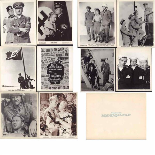 10pc Black and White Movie Star Publicity Photos c. 1940