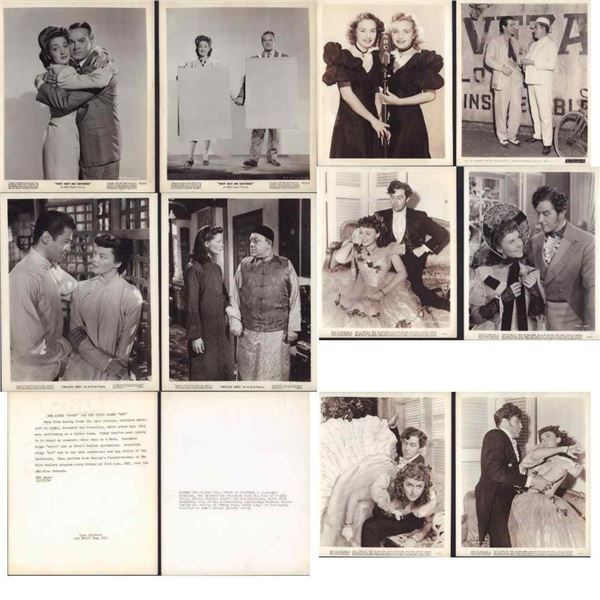 10pc Black and White Movie Stars Publicity Photos c. 1930 & 1940