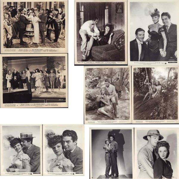 10pc Vintage Black and White Movie Star Publicity Stills c. 1940