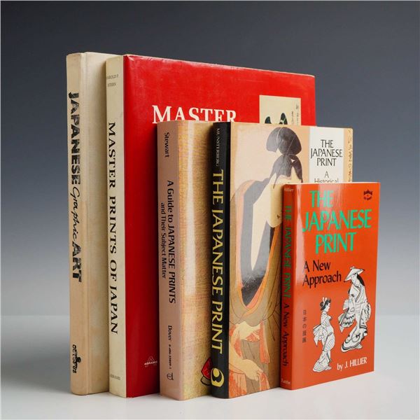 Lor of 5 Hard and Softcover Books on Japanese Art and Prints. Various Publishers, 1969-1983.