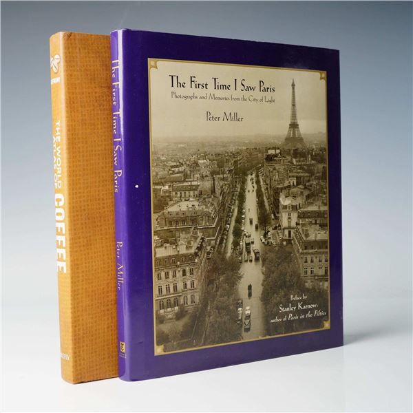 2 Hardcover Books, The First Time I Saw Paris, The World Atlas of Coffee