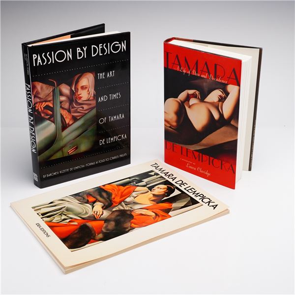 3pc Books on Tamara de Lempicka