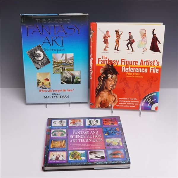 3pc Fantasy Art Reference Books,1984-2006