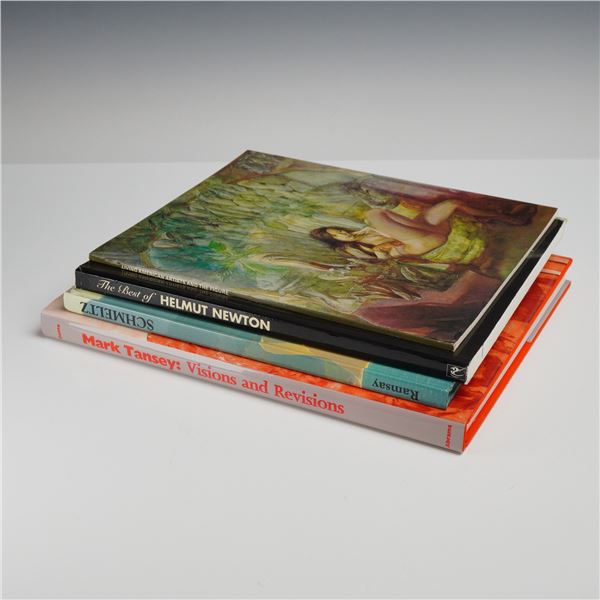 A Collection of 4 Art Books including Mark Tansey and Helmut Newton. Various Publishers, 1992-1996. 