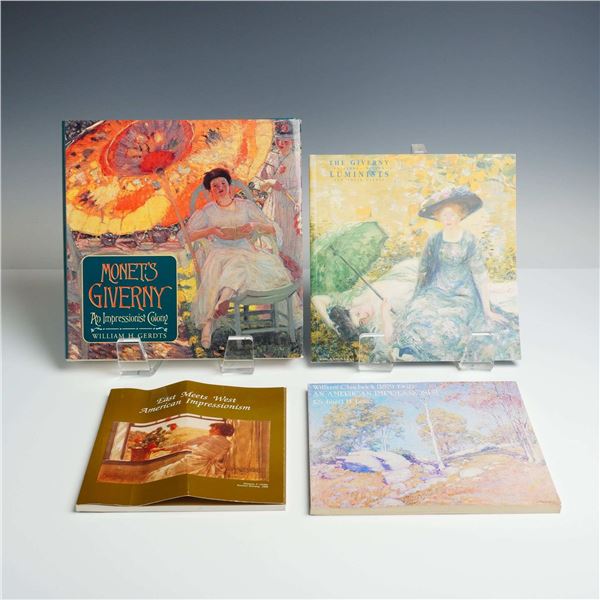 Lot of 4 Impressionist Hard and Softcover Books including Monet's Giverny 1982-2001