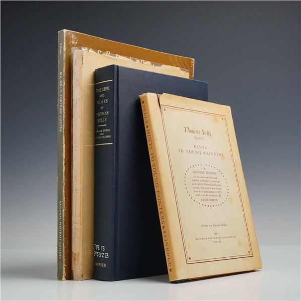 Lot of 4 Thomas Sully Hard and Softcover Art Books. Various Publishers, 1922-1983.