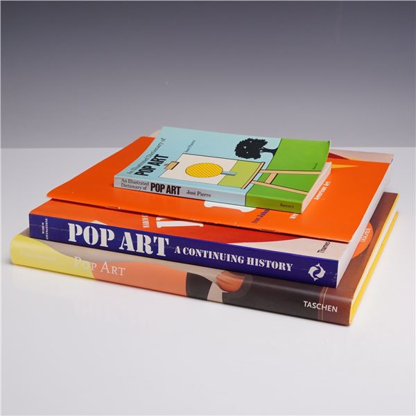 Four Pop Art Hardcover and Softcover Books, Various Publishers