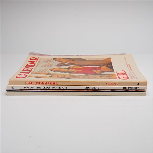 4pc Pin-Up Girl Art Books and Calendars, 1976-2000.