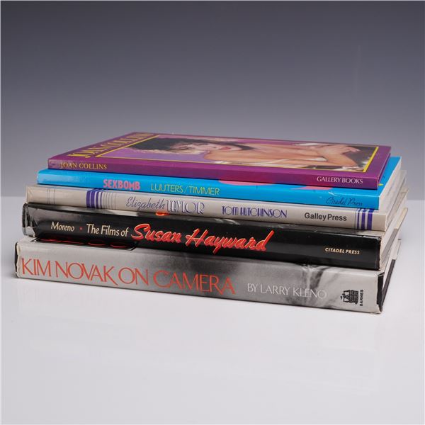 Lot of 5 Soft and Hardcover Books on Famous Actresses. Various Publishers, circa 1979-1988