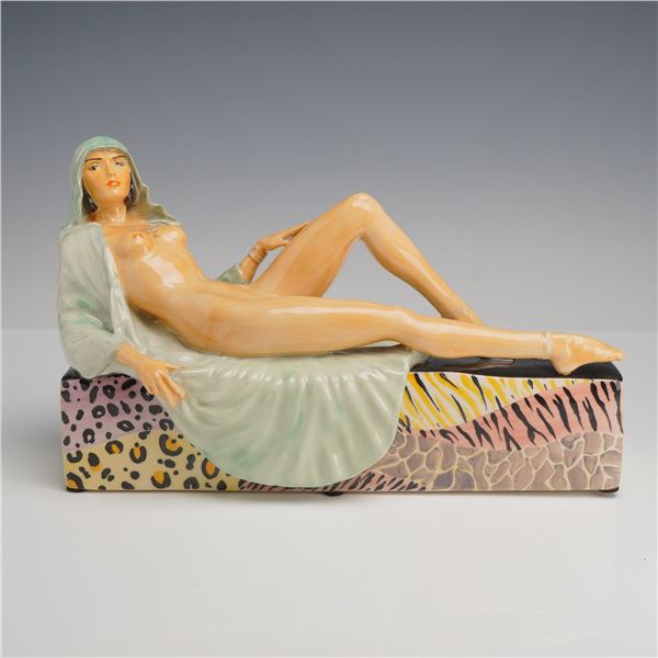 Peggy Davies Ceramics One-of-a-Kind Colorway Reclining Nude Figurine by Victoria Bourne